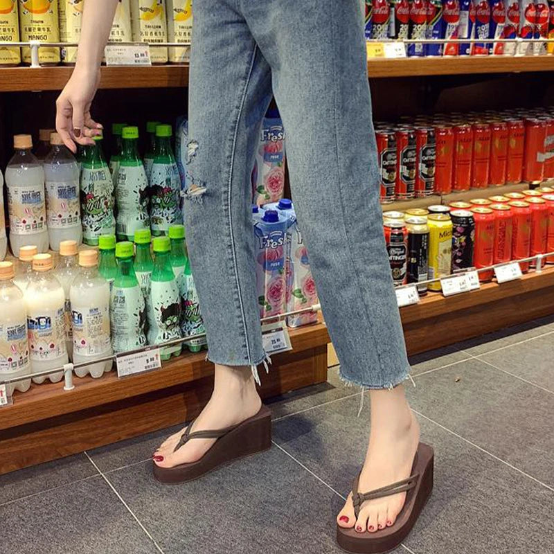 Women High-Heel Flip Flops