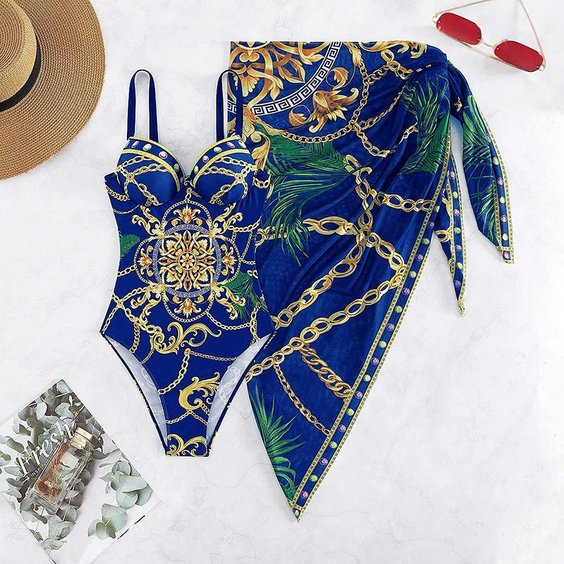 Printed Push-Up Swimsuit