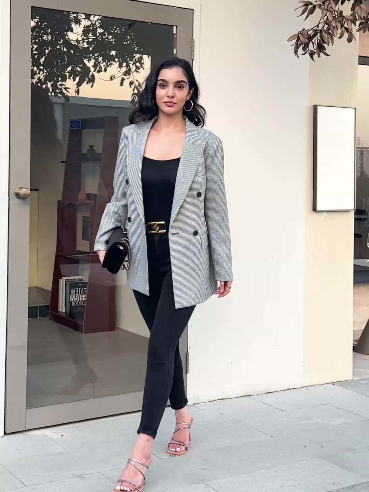 SparkGala™ – Double-Breasted Party Blazer (Winter Glam, Sparkling Fit, W24006)