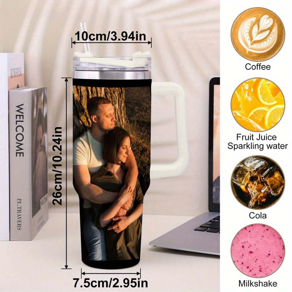 Customized Design Pattern Stainless Steel Travel Coffee