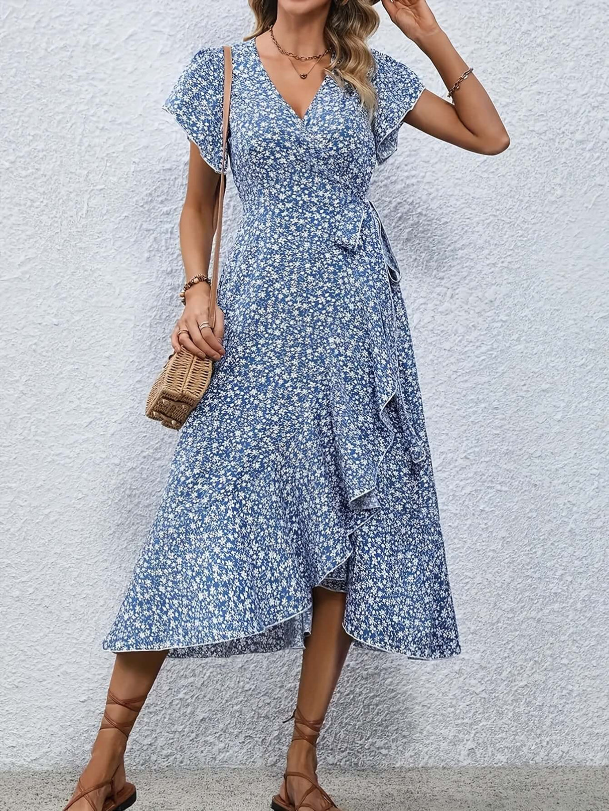 Ruffle Hem Sleeveless Dress – Feminine Summer Dress