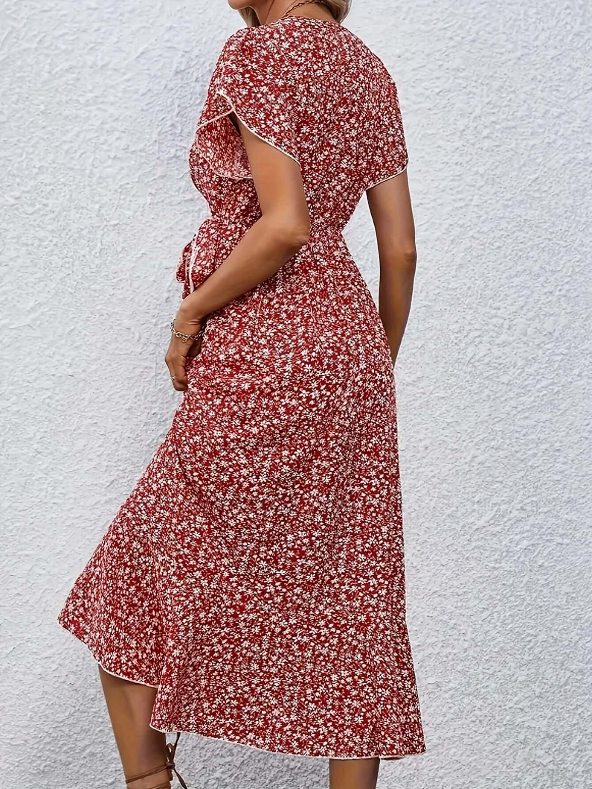 Ruffle Hem Sleeveless Dress – Feminine Summer Dress