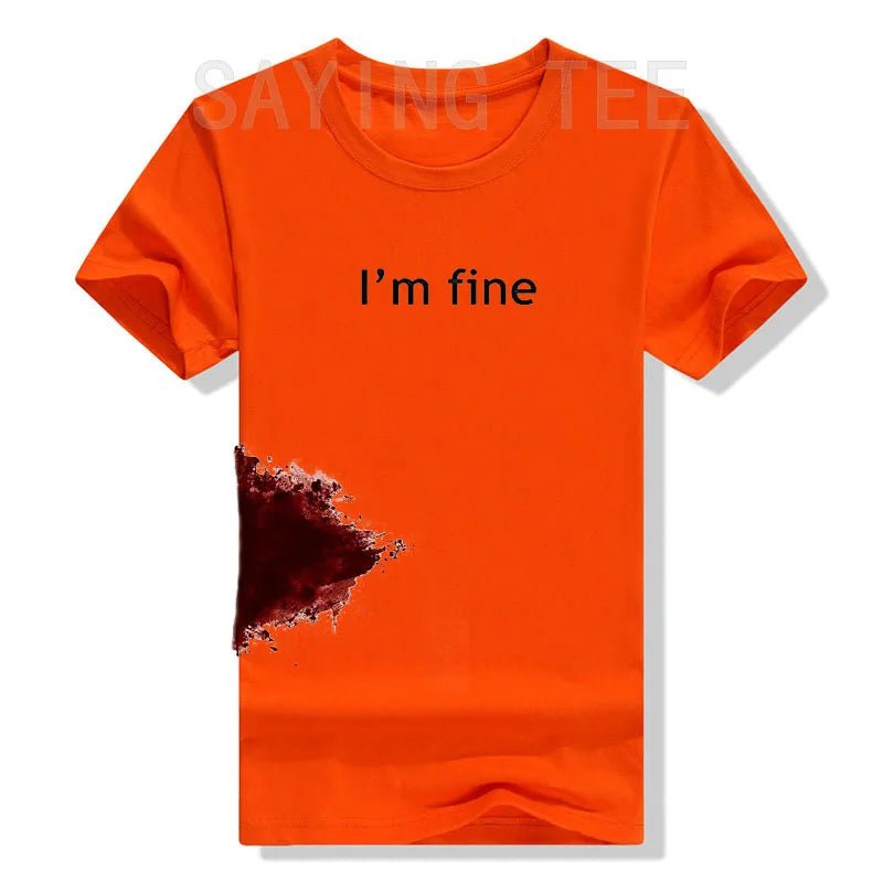 “I’m Fine” Funny Graphic T-Shirt | by Anwer Fancy | Worldwide Shipping