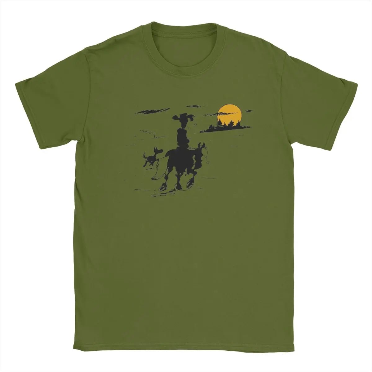 Lucky Luke Cartoon T-Shirt | by Anwer Fancy | Worldwide Shipping