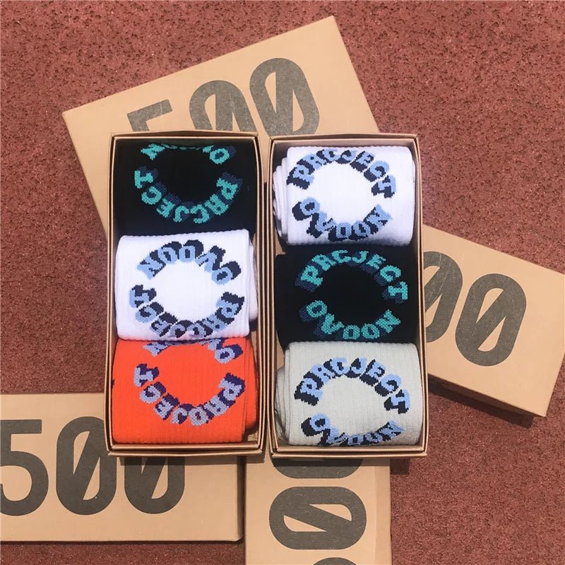 Men 3D Letter Socks 3 Pairs/Box | by Anwer Fancy | Worldwide Shipping