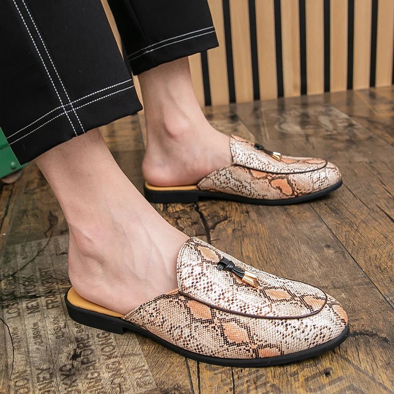 Men Leather Mules | by Anwer Fancy | Worldwide Shipping