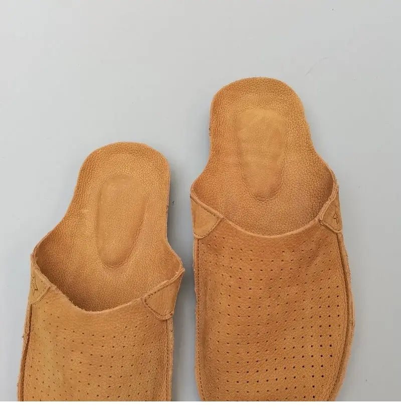 Men Retro Leather Mules | by Anwer Fancy | Worldwide Shipping