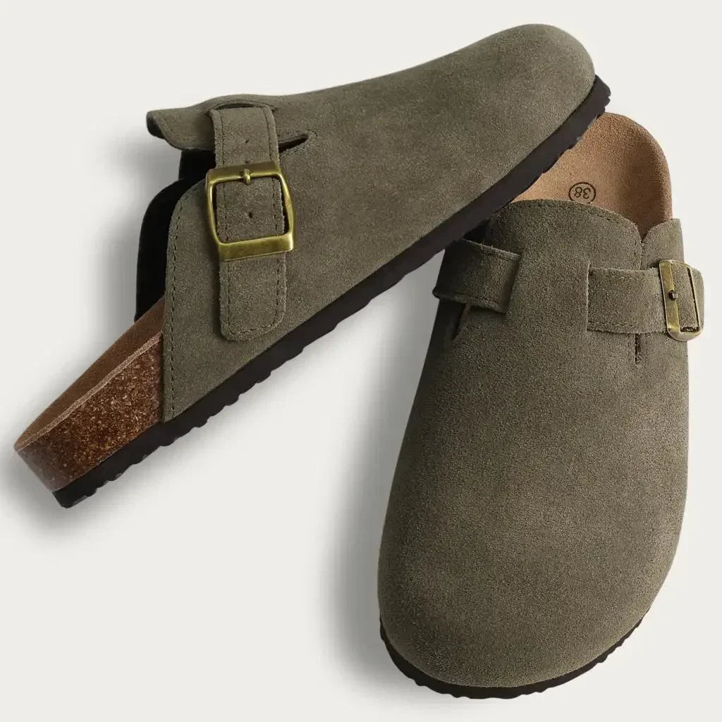 Men Suede Cork Mules | by Anwer Fancy | Worldwide Shipping