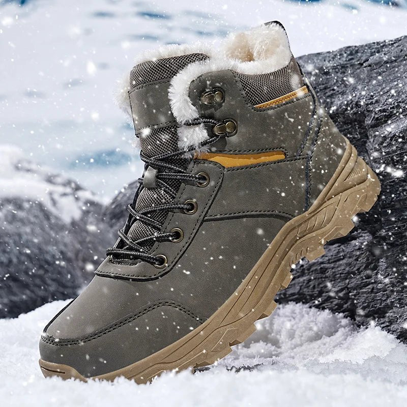 Men’s 2025 Thick Plush Mountain Snow Boots | Men's Snow Boots by Anwer Fancy | Worldwide Shipping