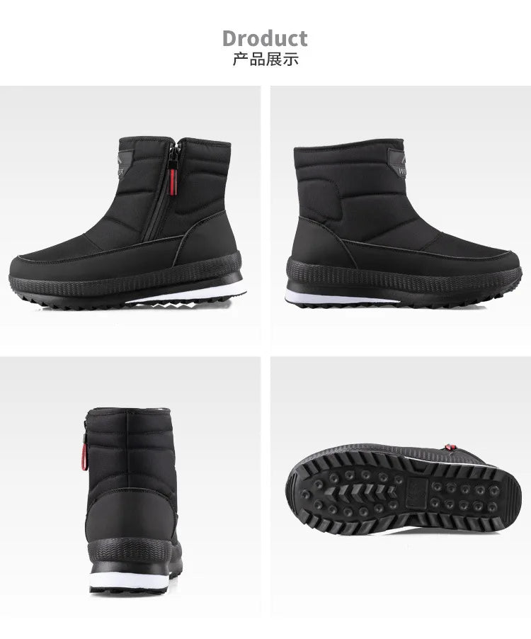 Men’s 2025 Wool Plush Ankle Boots | Men's Snow Boots by Anwer Fancy | Worldwide Shipping