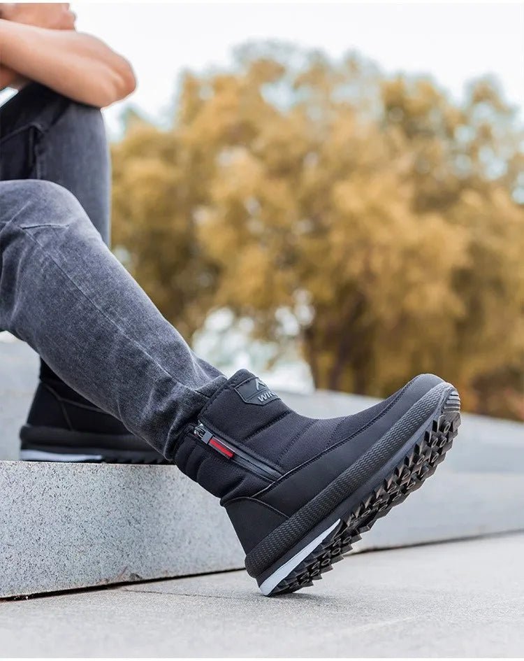 Men’s 2025 Wool Plush Ankle Boots | Men's Snow Boots by Anwer Fancy | Worldwide Shipping