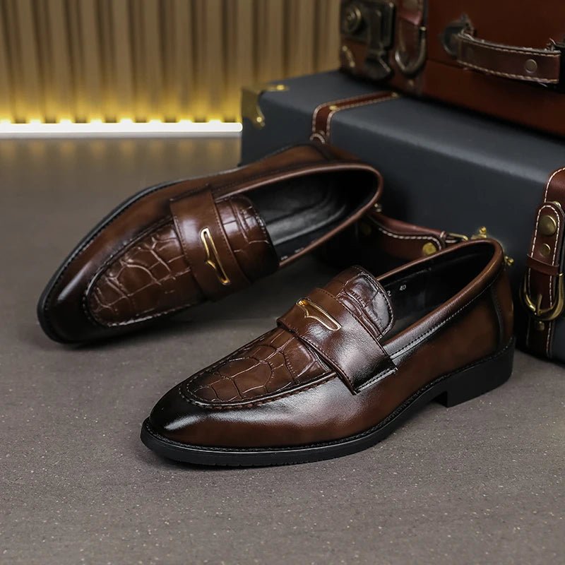 Men’s Black PU Leather Loafers | Men's Loafers & Slip - Ons by Anwer Fancy | Worldwide Shipping