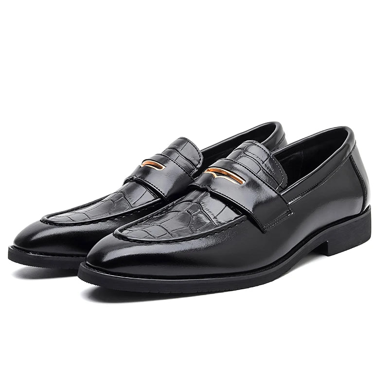 Men’s Black PU Leather Loafers | Men's Loafers & Slip - Ons by Anwer Fancy | Worldwide Shipping