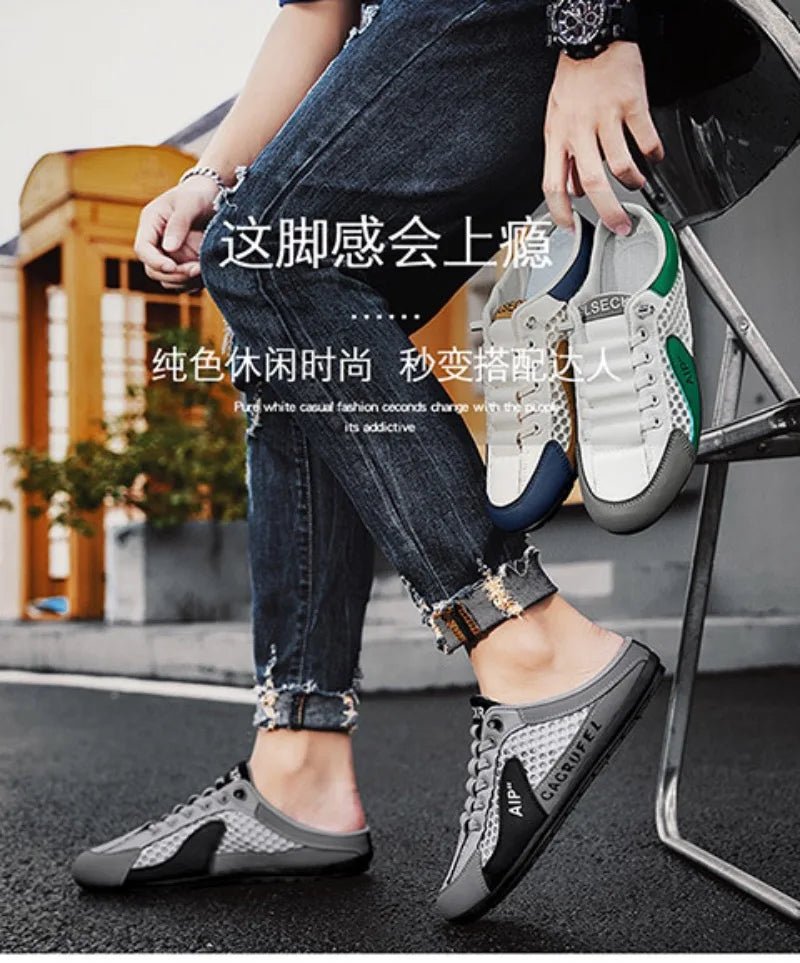 Men’s Breathable Half Slip - On Loafers | by Anwer Fancy | Worldwide Shipping