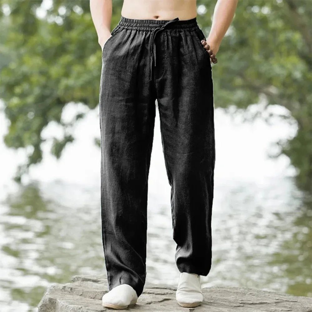 Men’s Cotton Linen Beach Pants | Men's Loungewear by Anwer Fancy | Worldwide Shipping