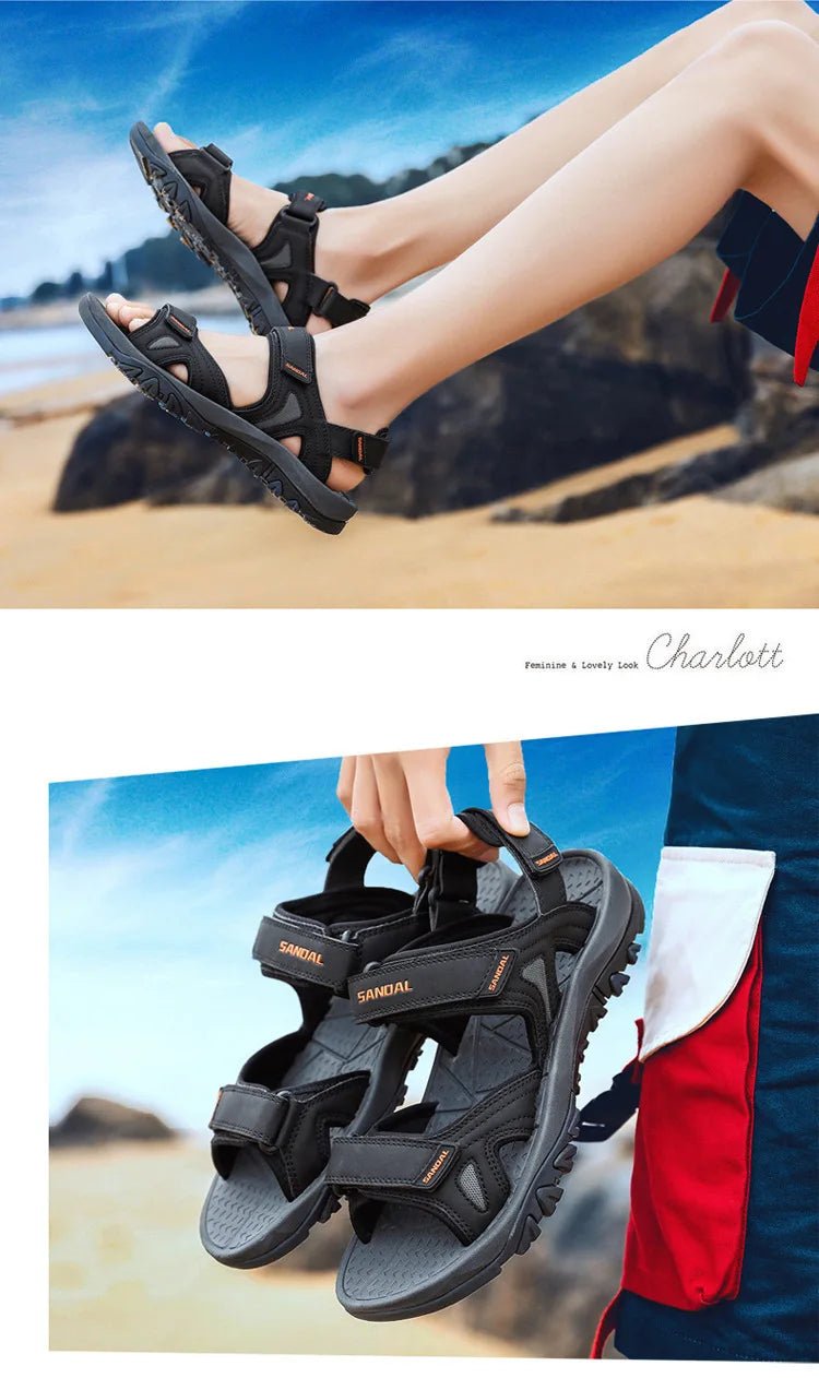 Men’s Genuine Leather Beach Sandals | by Anwer Fancy | Worldwide Shipping