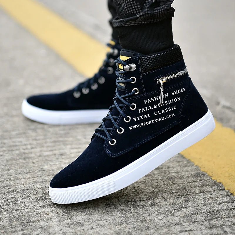 Men’s High - Top Leather Skate Shoes | by Anwer Fancy | Worldwide Shipping