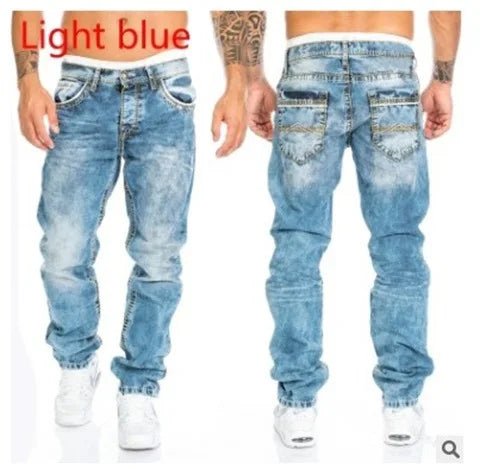 Men’s Hip - Hop Straight Stitch Jeans | Men's Jeans by Anwer Fancy | Worldwide Shipping