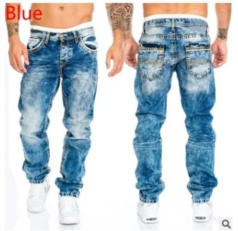 Men’s Hip - Hop Straight Stitch Jeans | Men's Jeans by Anwer Fancy | Worldwide Shipping