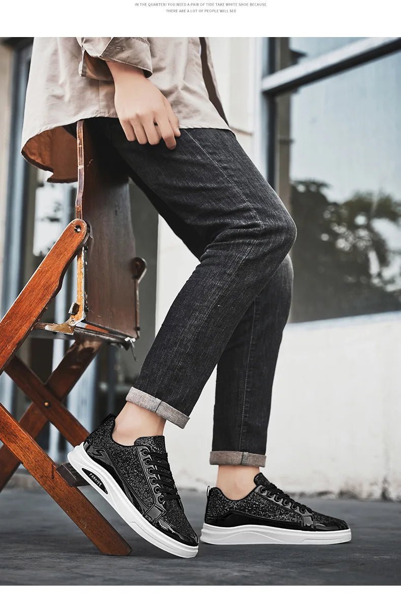 Men’s Low - Top Black Skate Shoes | by Anwer Fancy | Worldwide Shipping