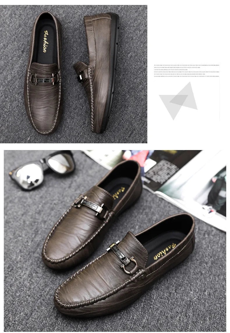 Men’s Luxury Business Leather Loafers | Men's Loafers & Slip - Ons by Anwer Fancy | Worldwide Shipping