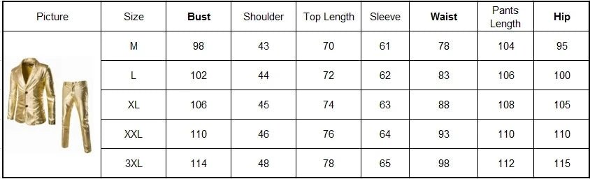 Men’s Shiny Gold Party Suit Set | by Anwer Fancy | Worldwide Shipping