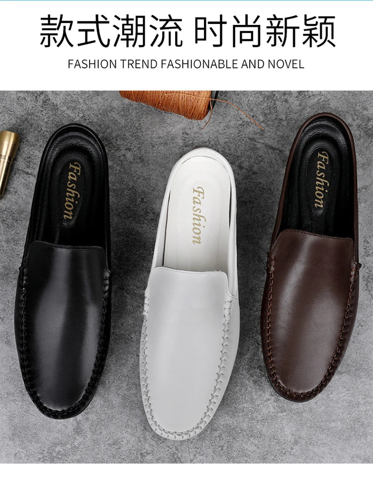 Men’s Summer Leather Mules | Men's Mules & Clogs by Anwer Fancy | Worldwide Shipping