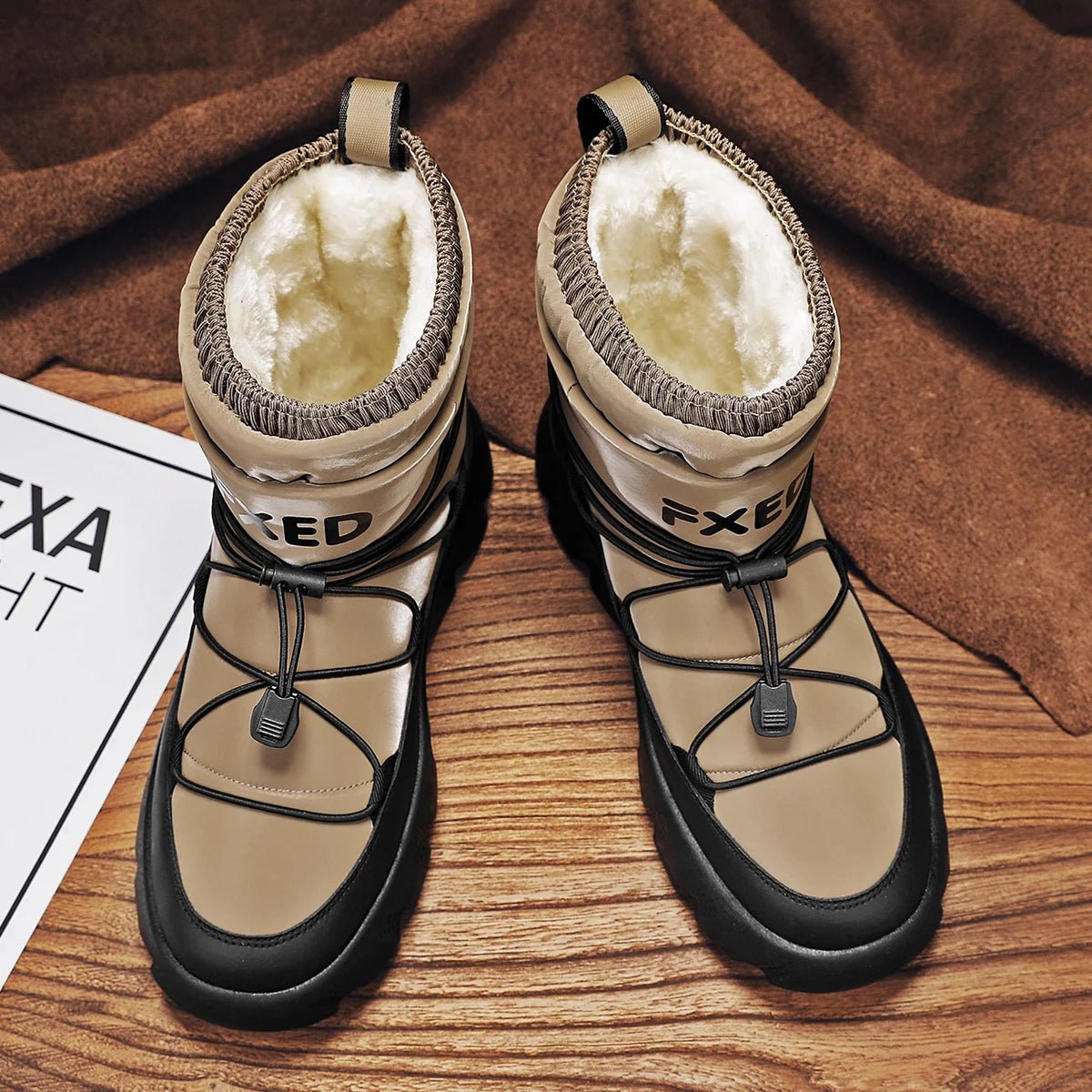 Men’s Waterproof Plush Winter Boots | Men's Snow Boots by Anwer Fancy | Worldwide Shipping