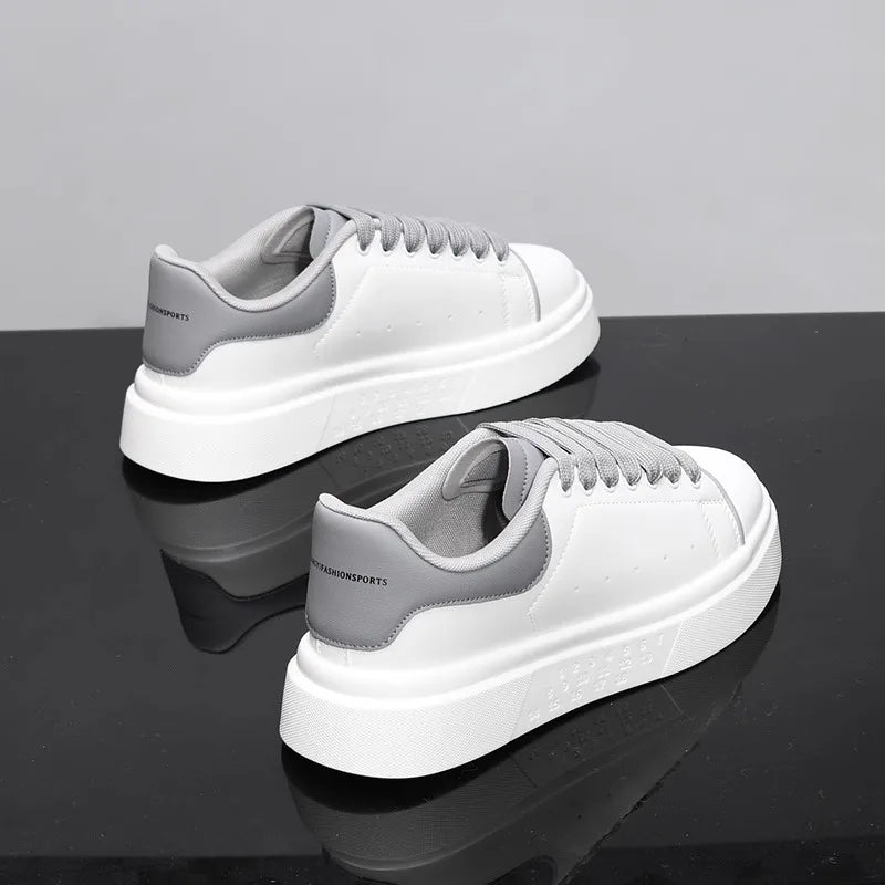 Unisex White Platform Skate Sneakers | by Anwer Fancy | Worldwide Shipping