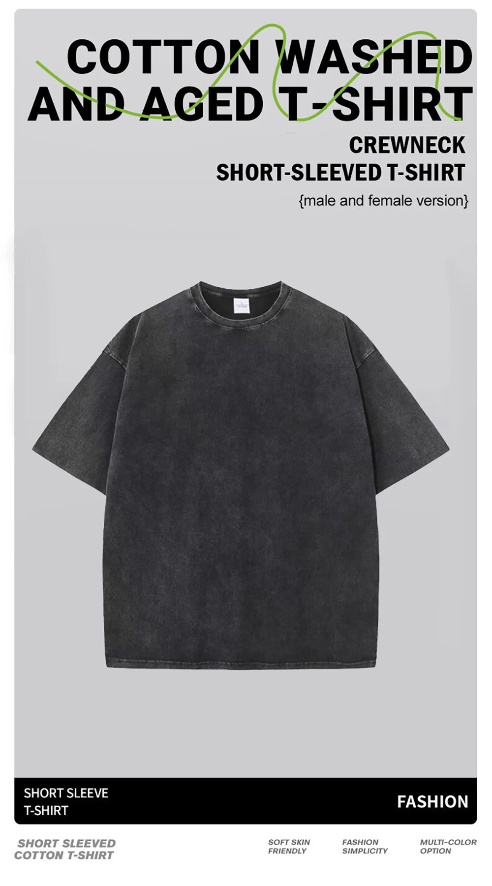 Vintage Washed Unisex Retro T-Shirt | by Anwer Fancy | Worldwide Shipping