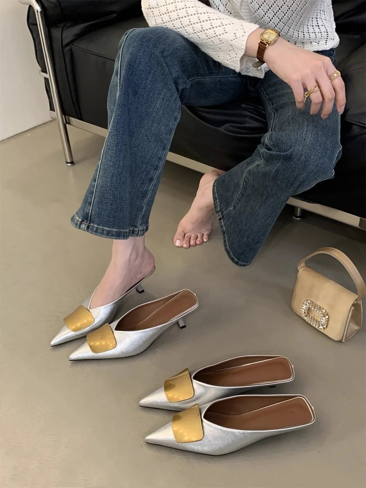 Women’s Luxury Heeled Mules | Men's Mules & Clogs by Anwer Fancy | Worldwide Shipping
