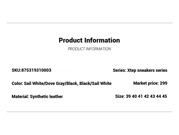 Xtep Men Skate Shoes Spring Retro Sneakers | by Anwer Fancy | Worldwide Shipping