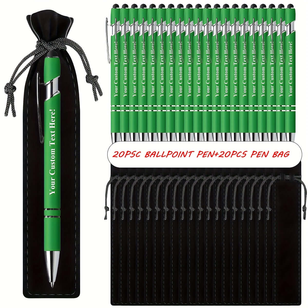 40pcs Customizable Ballpoint Pens