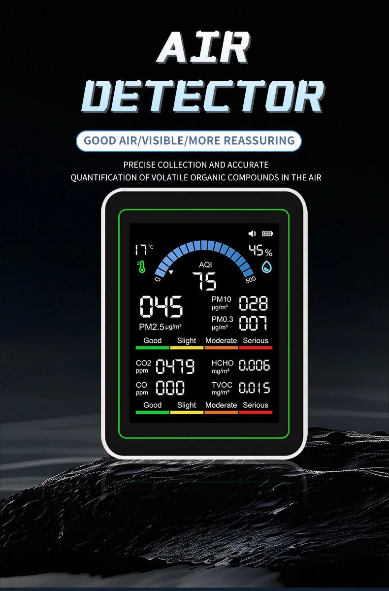 10 - in - 1 Air Quality Detector | by Anwer Fancy | Worldwide Shipping