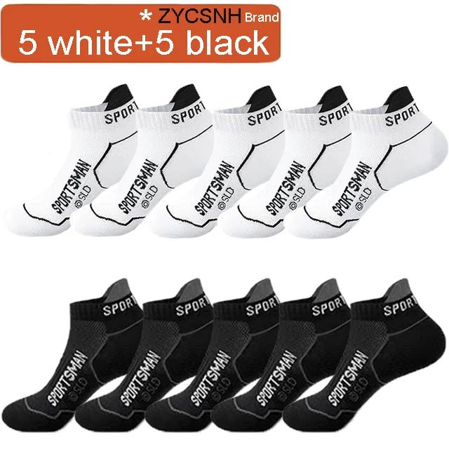 10 Pairs Men’s Ankle Cotton Sports Socks | Men's Socks & Hosiery by Anwer Fancy | Worldwide Shipping