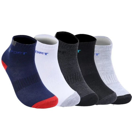 10 Pairs Men’s Breathable Striped Sports Socks | Men's Socks & Hosiery by Anwer Fancy | Worldwide Shipping