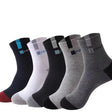 10 Pairs Men’s Breathable Striped Sports Socks | Men's Socks & Hosiery by Anwer Fancy | Worldwide Shipping