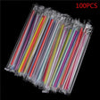 100pcs Clear Disposable PP Straws | by Anwer Fancy | Worldwide Shipping