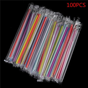 100pcs Clear Disposable PP Straws | by Anwer Fancy | Worldwide Shipping