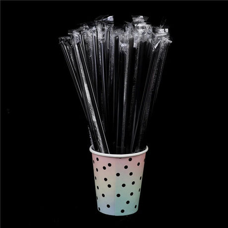 100pcs Clear Disposable PP Straws | by Anwer Fancy | Worldwide Shipping
