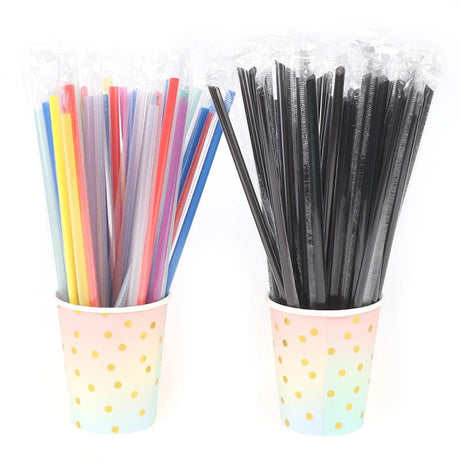 100pcs Clear Disposable PP Straws | by Anwer Fancy | Worldwide Shipping