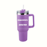 Photo Personalized Tumbler With Handle