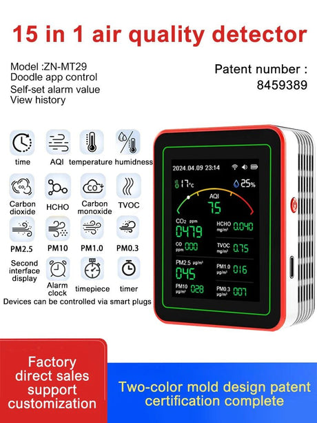 15 - in - 1 Smart Air Quality Monitor | by Anwer Fancy | Worldwide Shipping