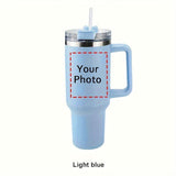 Photo Personalized Tumbler With Handle