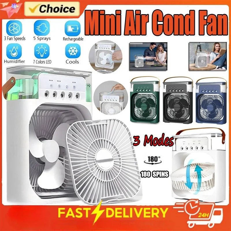 3 - in - 1 Small Air Conditioner Fan | by Anwer Fancy | Worldwide Shipping