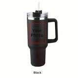 Photo Personalized Tumbler With Handle