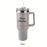 Photo Personalized Tumbler With Handle