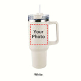 Photo Personalized Tumbler With Handle