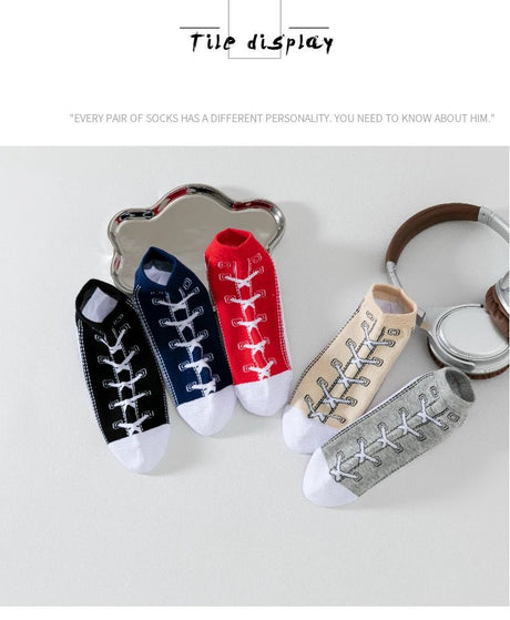 5 Pairs Men’s Breathable Sports Socks | Men's Socks & Hosiery by Anwer Fancy | Worldwide Shipping