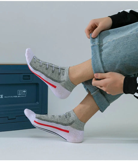 5 Pairs Men’s Breathable Sports Socks | Men's Socks & Hosiery by Anwer Fancy | Worldwide Shipping